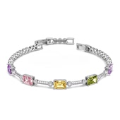 旭平彩宝系列糖果色方形冰糖手链时尚 轻奢气质甜美优雅手饰手表扣