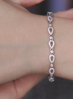 旭平镂空水滴形手链女简约ins风时尚小众设计高级感手饰