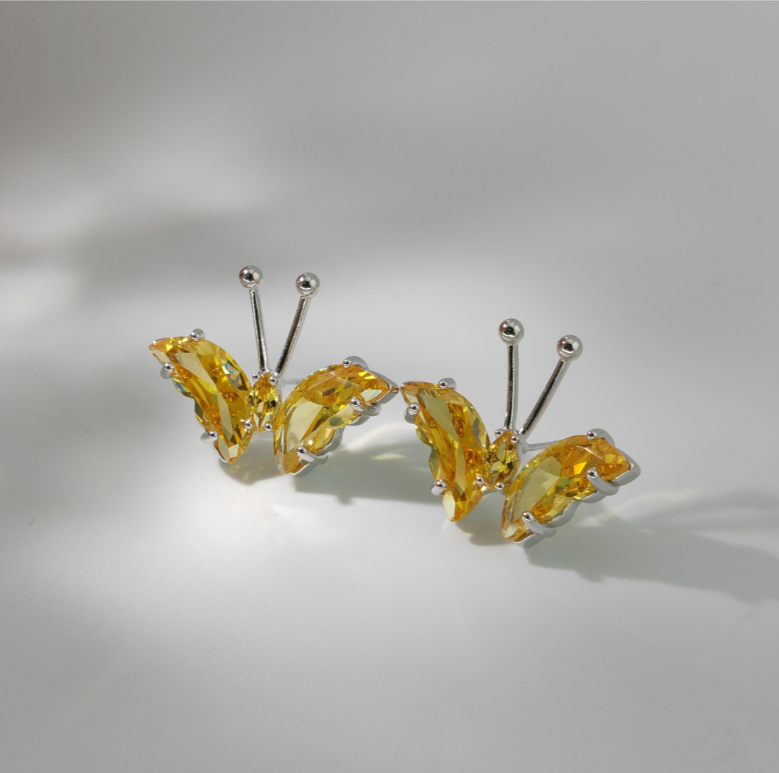 旭平【枯叶蝶】秋日氛围感辣妹气质耳钉