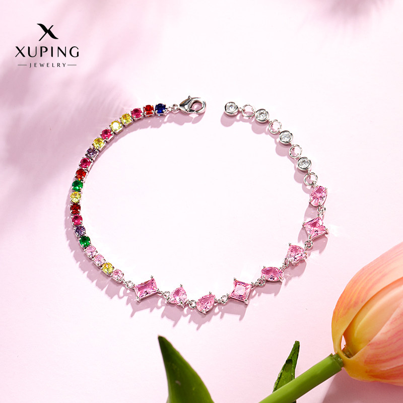 ���ڲ�������Ө�� XUPING��ɭ�Ứ�������͸����ʯ�߼�������Ů���ݷ۲�ɫGDW