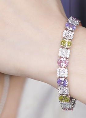 旭平时尚闪烁糖果彩宝手链女ins风闪耀手饰