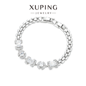 旭平复古中古风ins清冷感冷淡风密镶人造石易搭古巴链手表扣手链