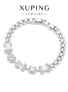 旭平复古中古风ins清冷感冷淡风密镶人造石易搭古巴链手表扣手链