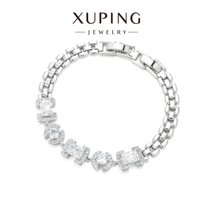 旭平复古中古风ins清冷感冷淡风密镶人造石易搭古巴链手表扣手链