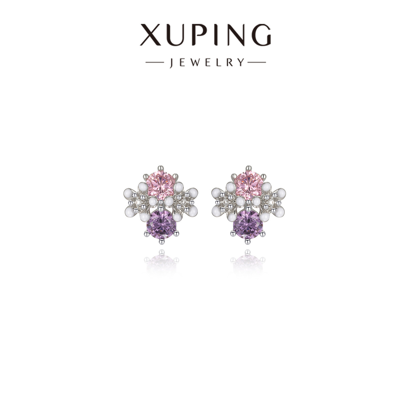 旭平彩宝系列花团锦簇彩色花簇耳钉简约小巧设计小清新气质耳饰,饰品/流行首饰/时尚饰品新,耳钉,淘宝优惠券,粉丝福利购,淘宝优惠卷