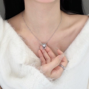 旭平新中式国风如意祥云锁项链时尚灵动精致高级感闪送礼