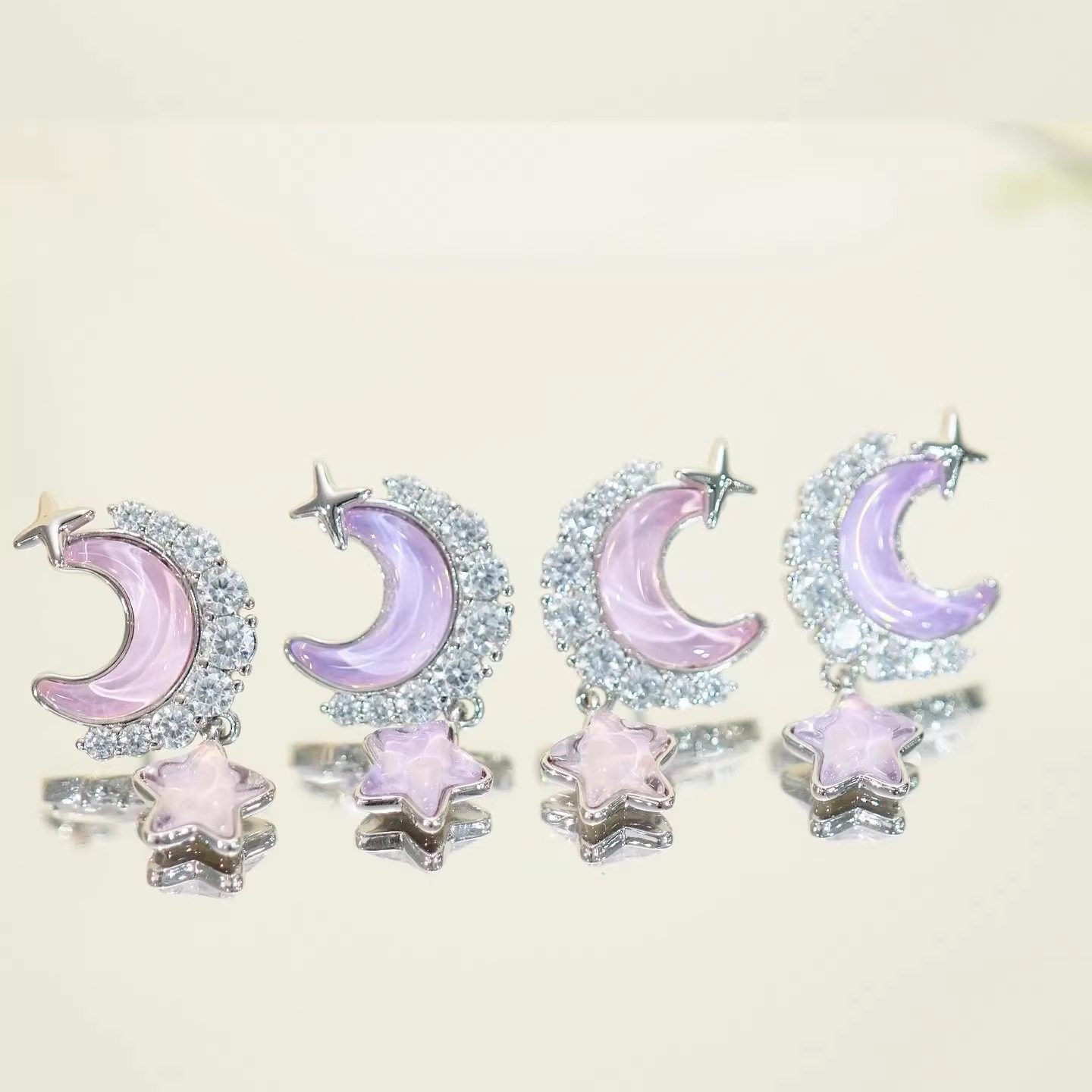 旭平【披星戴月】摩卡星星月亮耳钉女新款轻奢小众气质流苏耳饰,饰品/流行首饰/时尚饰品新,耳钉,淘宝优惠券,粉丝福利购,淘宝优惠卷