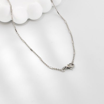 旭平珠珠链隔珠链项链女锁骨链简约气质易搭素链