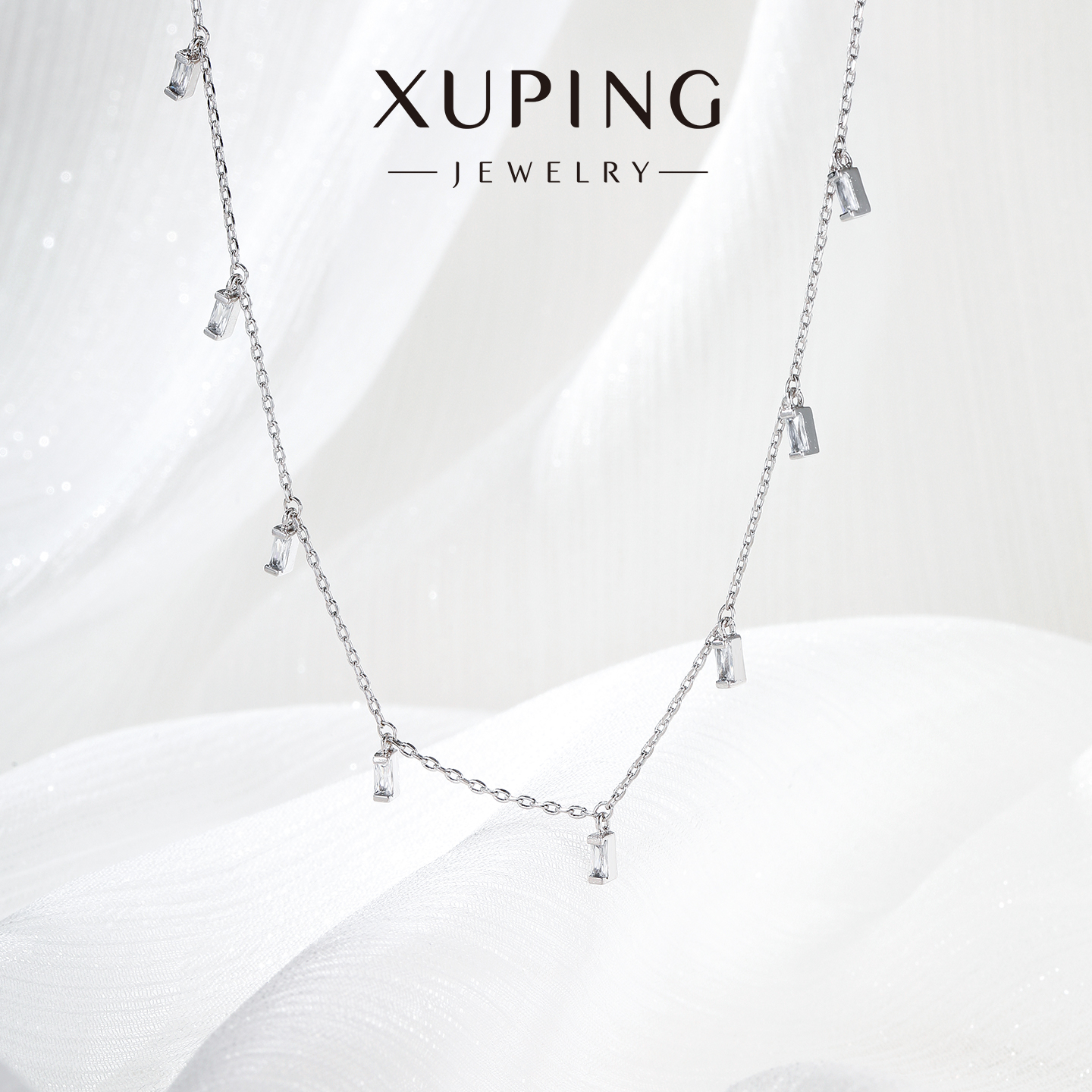 旭平【赤霞橘光】复古冷淡风轻奢日常易搭满天星气质项链锁骨链