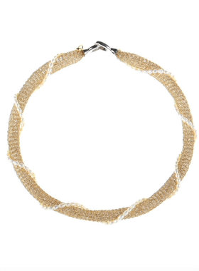 追光系列-彩珠珍珠锁骨链