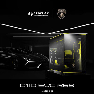 联力包豪斯O11D EVO RGB兰博基尼限量联名款碳纤维台式电脑主机箱