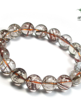 天然钛钢水晶男女款手链不还价