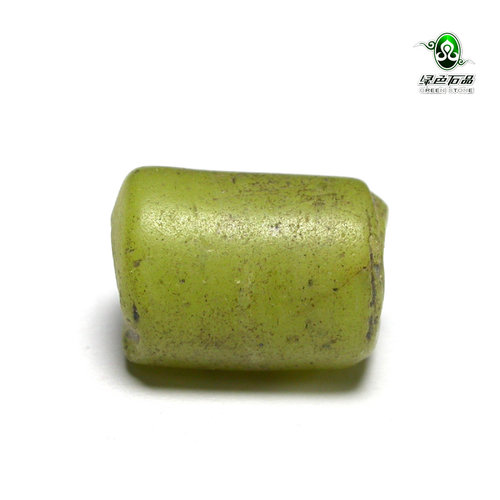 lssp/绿色石品gz1522-不还价包老老黄琉璃珠桶珠DIY腰珠珠配珠