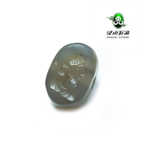 lssp/绿色石品wp973 不还价 老玛瑙复刻版实拍小年份萨珊印配件