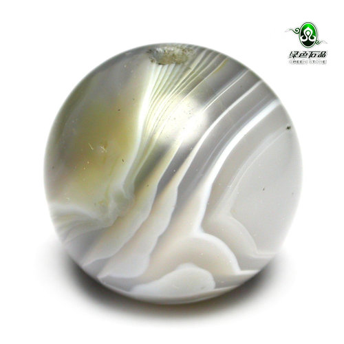 lssp/绿色石品gz2783 不还价 清代千丝老玛瑙散珠DIY配珠单珠