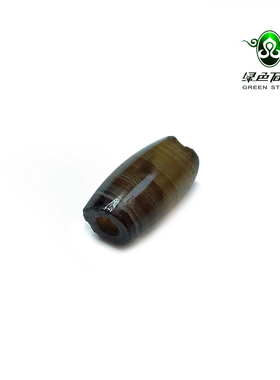 lssp/绿色石品wp1325 不还价 冰晶缠丝玛瑙老管珠多宝老小配珠子