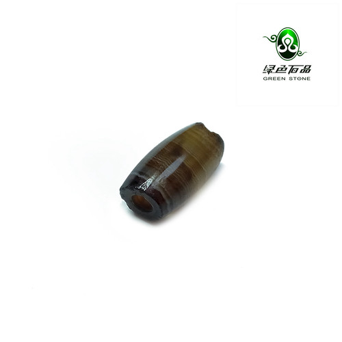 lssp/绿色石品wp1325 不还价 冰晶缠丝玛瑙老管珠多宝老小配珠子