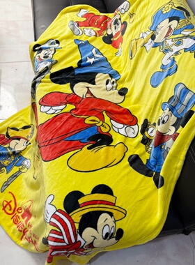 gang迪卡通可爱米奇微瑕处理空调毯 尺寸125*170