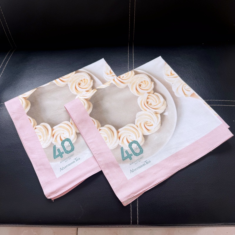 日本小清新奶油花棉布大方巾