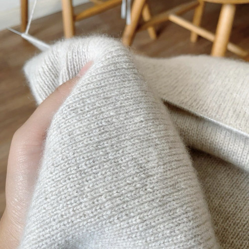 邮寄毛线双面提花中粗细纯色围巾