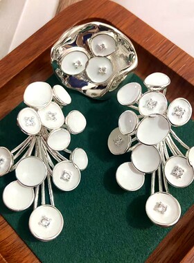 有花才浪漫莫奈花园中古风耳环