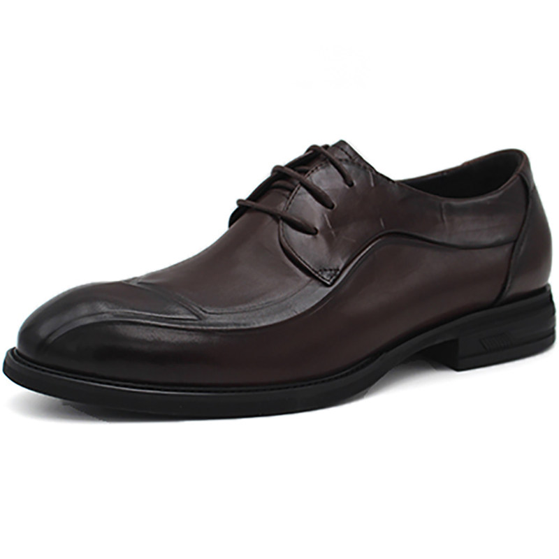 奥康男鞋2025秋正装系带男单鞋皮鞋婚鞋1251211039黑1251211040棕