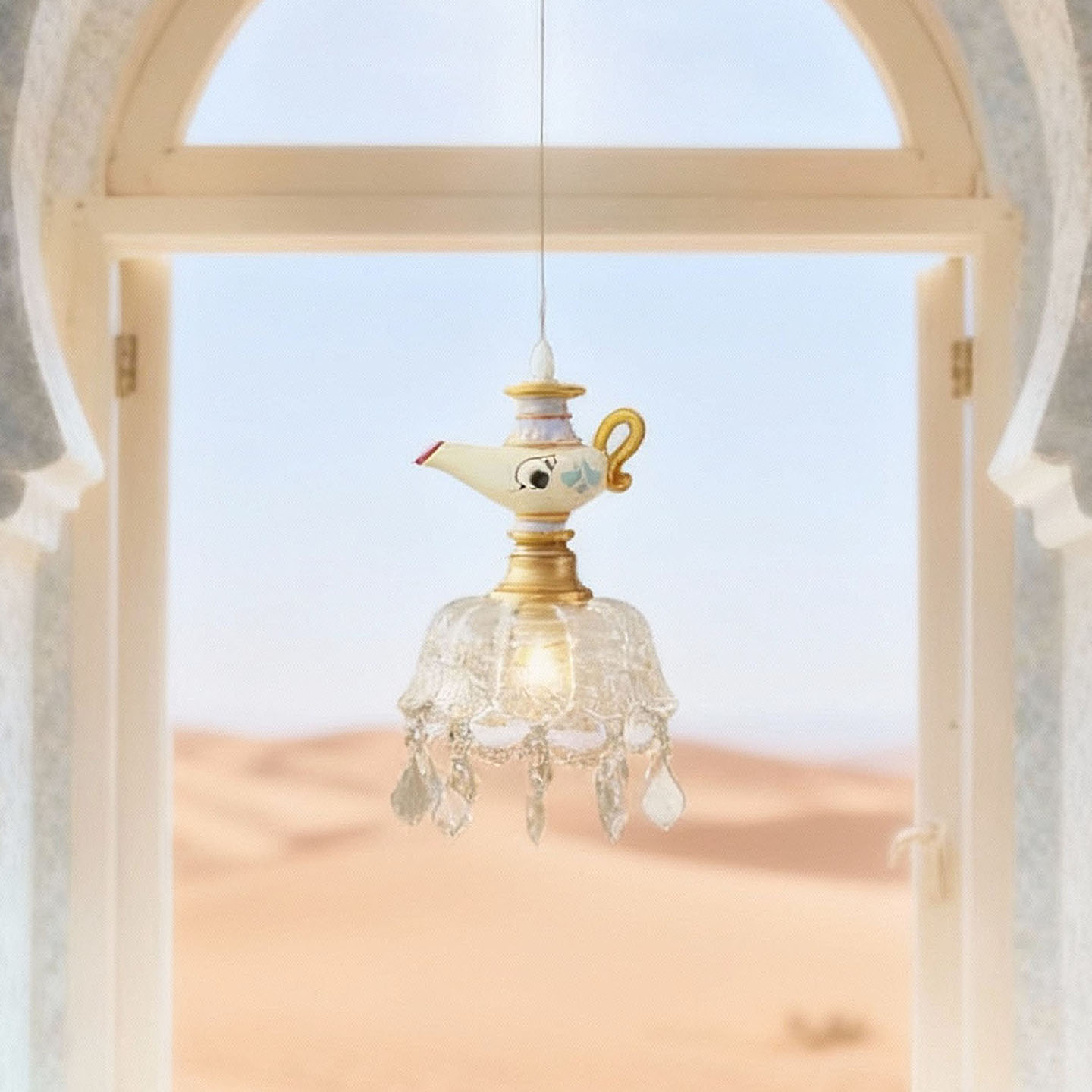 美式儿童房床头水晶灯