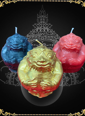 特色手工造型球形拉胡四方拉胡蜡烛红色黑色金色