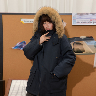 宽松连帽工装 可拆卸双面穿内胆 派克服外套 5种穿法 蕾蕾