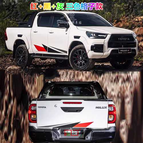 2025年新款丰田Hilux车贴拉花海拉克斯GR SPORT改装皮卡车门装饰