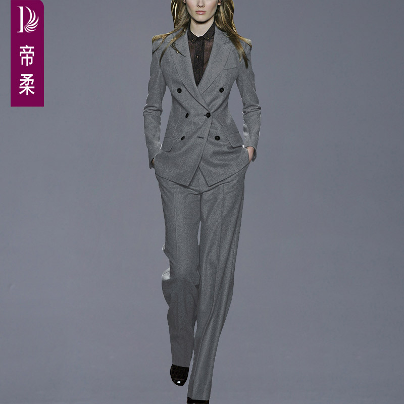 高级感职业装西装套装女2025春秋新款气质小西服长裤子正装两件套