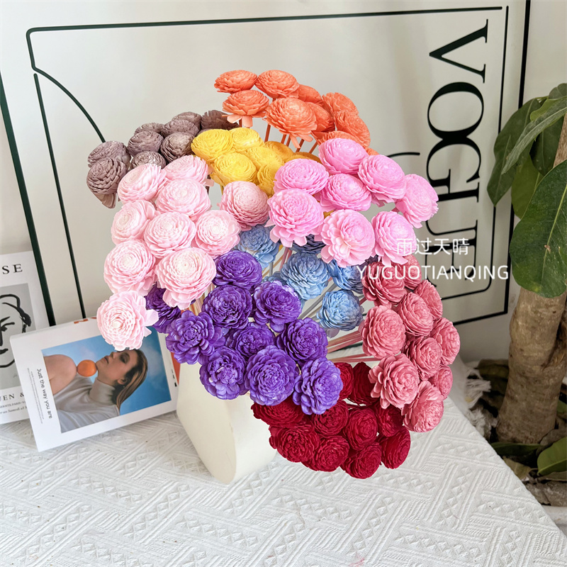 雨过天晴仿真花手工花家居摆件