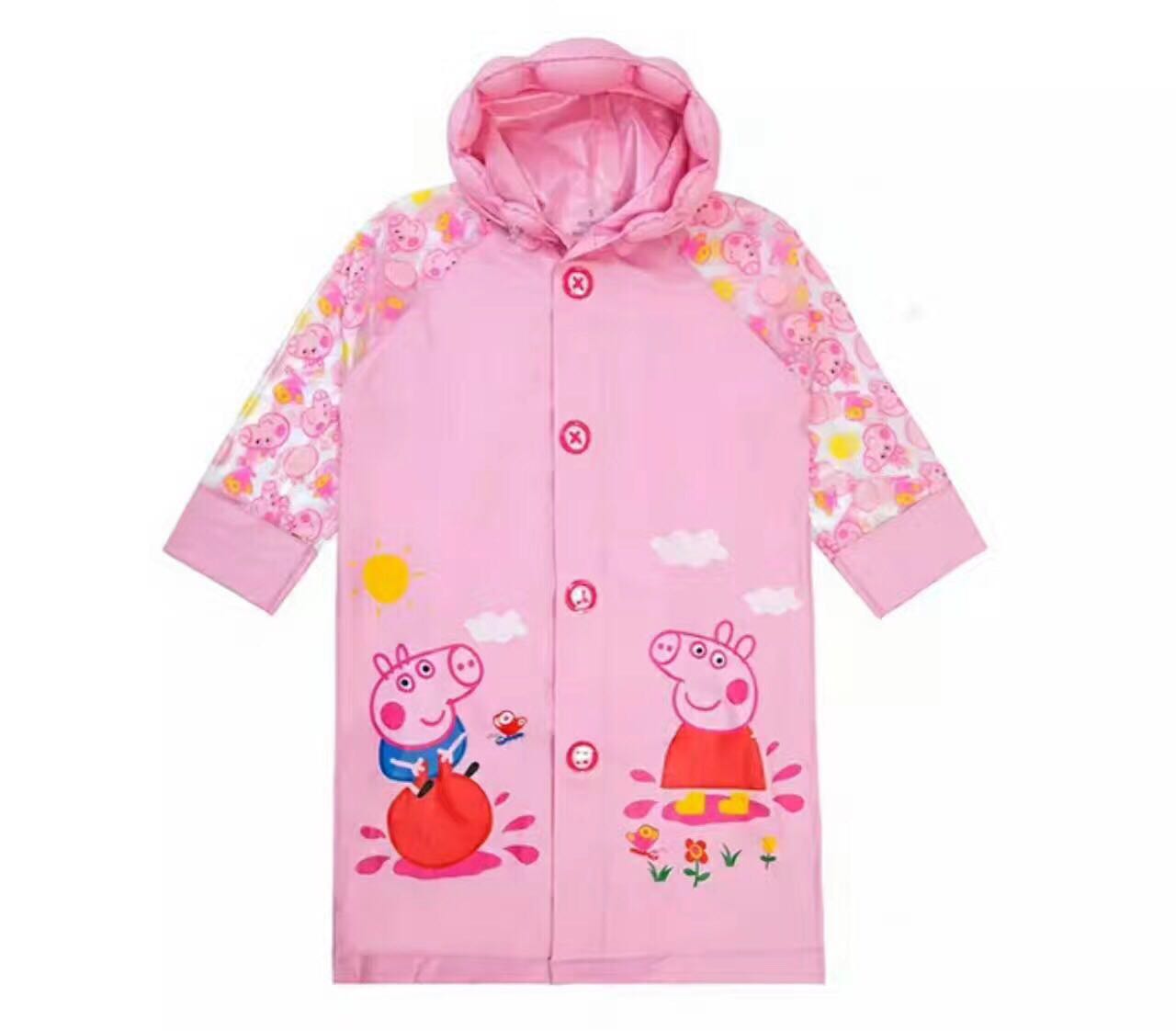 新款促销 儿童公仔头童装带书包位PVC连体雨衣帽檐充气小猪佩琪在类目 居家日用, 伞/雨具/防雨/防潮, 雨披/雨衣中 - 来自Buy2taobao.com提供专业的淘宝代购服务