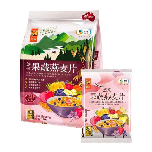 中粮谷物免煮小包装果蔬燕麦片