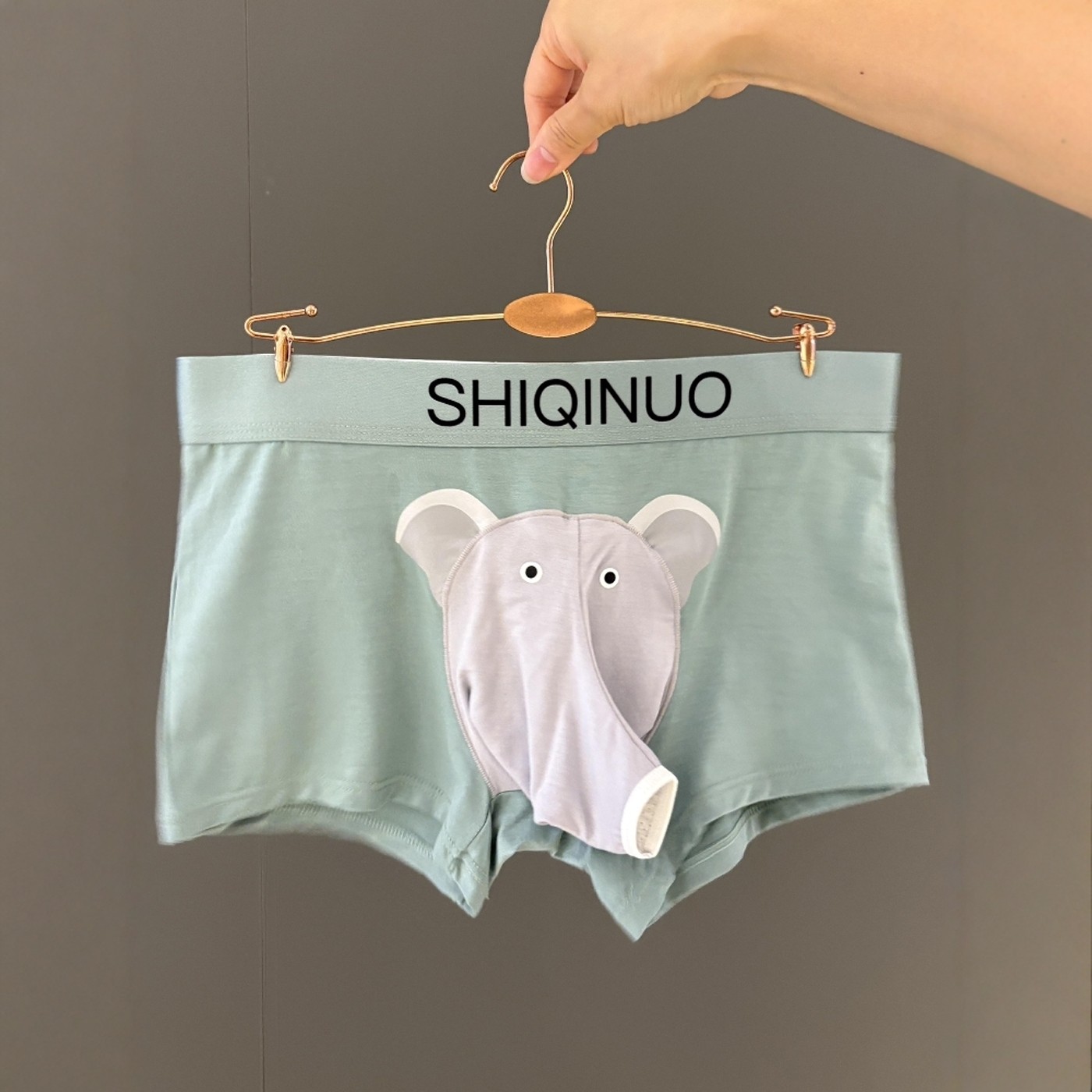 天冷了~给男朋友换上大象内裤吧