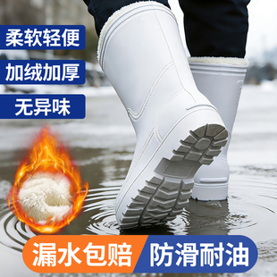 泡沫水鞋防滑雨鞋棉靴子加厚男防水食品厂eva雨靴卫生靴加绒女款