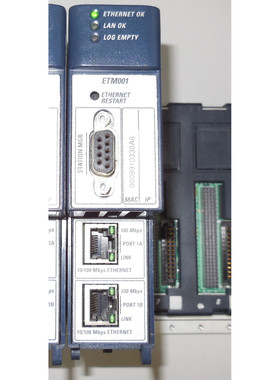 GE IC695ETM001-EM RX3i Etnernet module 10/100MBITS, W/Switch