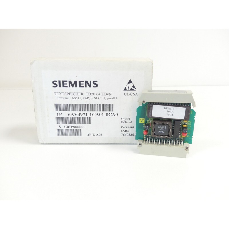 Siemens 6AV3971-1CA01-0CA0 Textspeicher TD20 64kByte Version