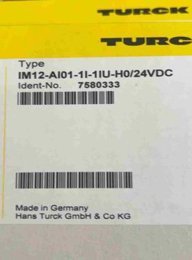 图尔克隔离安全栅IM12-AI01-1I-1IU-H024议价