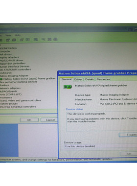 Matrox Y7190-02 Rev A SOL6M4A P/N: 63039621298 tested