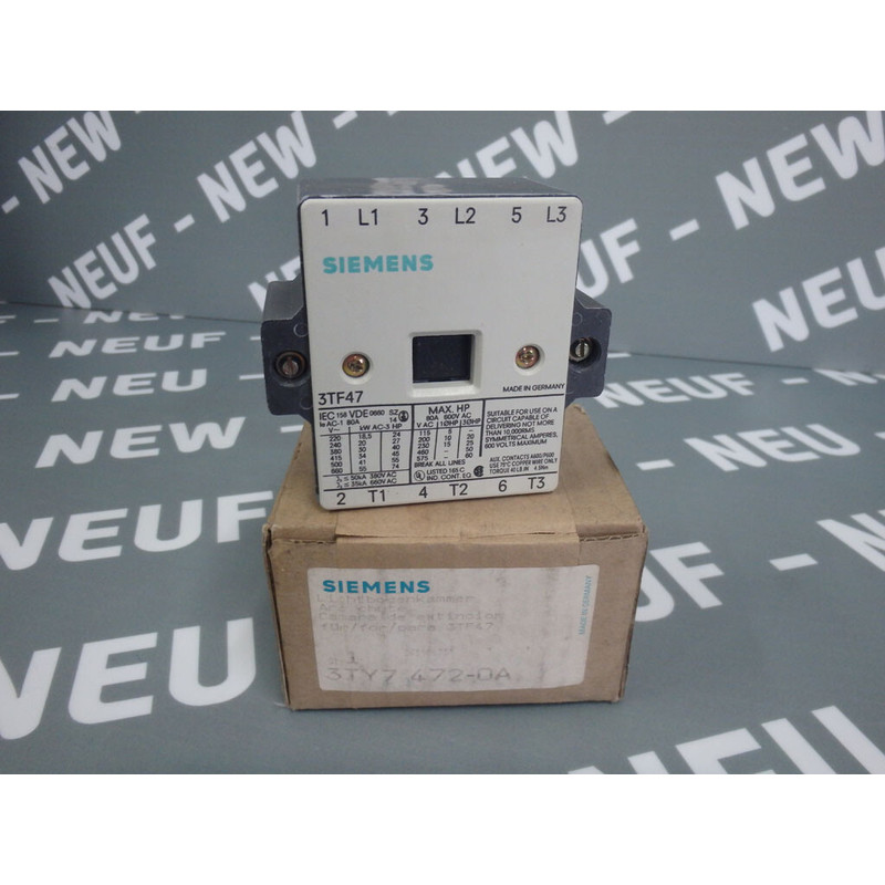 3TY74720A - Siemens - 3TY7472-0A/Bedroom Ext. D'Arc for 3TF4