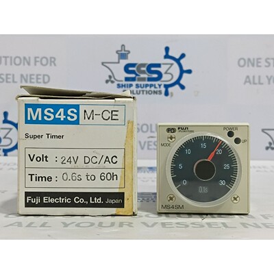 富士电动MS4SM超级计时器0.6秒至60小时24伏直流/交流11针MS4SMAP