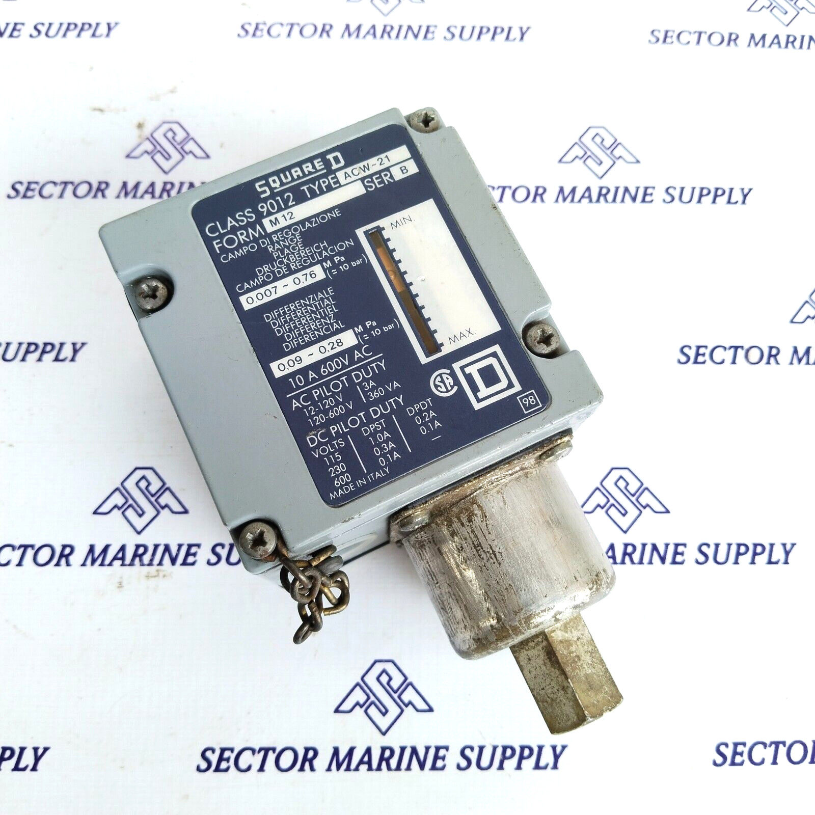 Square D 9012 ACW-21 M12 压力开关