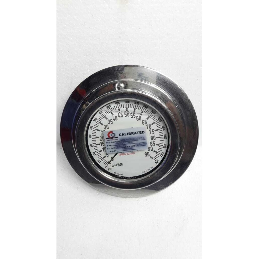 McDaniel Shaffer 20012241 Manometro 0-2470 PSI 0-95 LBSx1000