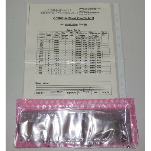 CCB60Hz Short Card’s ATR PN: 1053325010 rev 00 NEW