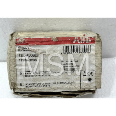 ABB yo- 1sda038292r1 yc- 1sda038302r1 shunt closing &opening