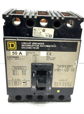Square D FHP36050 Disjoncteur 50A 600VAC 250VDC (1)
