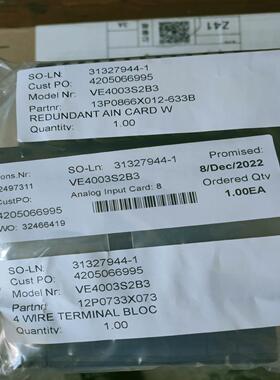 ve4003s2b3控制卡件议价