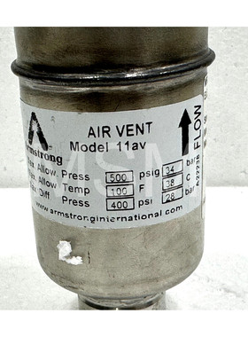 Armstrong International 11AV Float Type Air Sfiated 28 BAR I