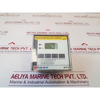 Prok dv’s mprefr-e2c µp based restricted earth fault relay